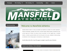 Tablet Screenshot of mansfieldathletics.com